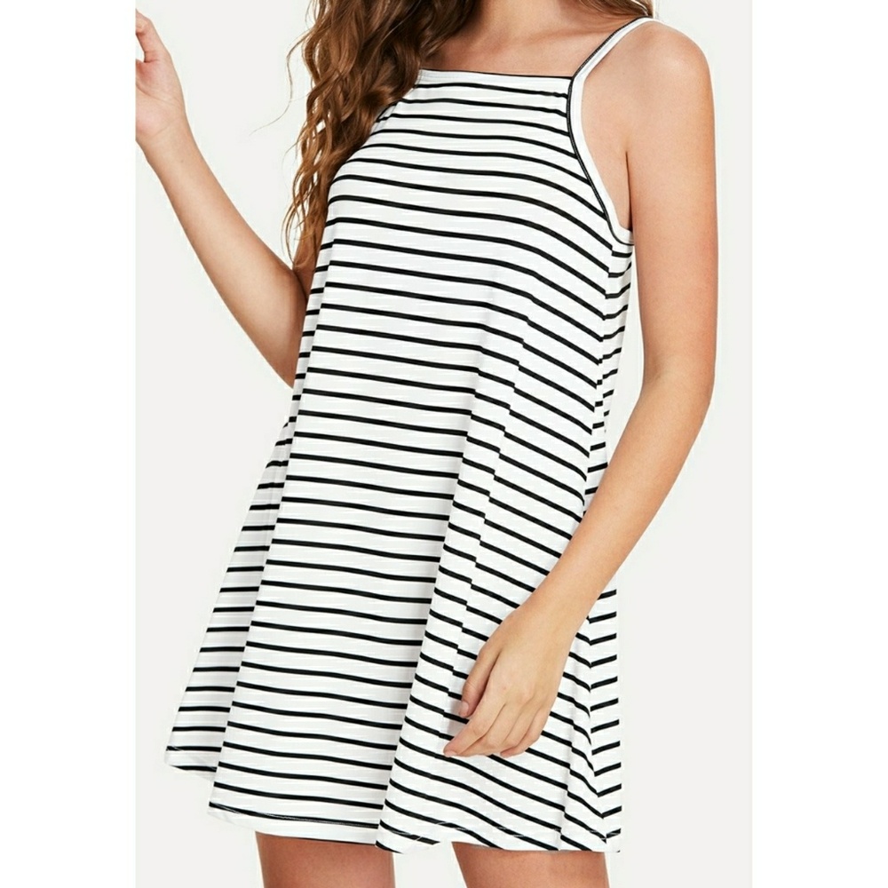 🌿LAST ONE🌿VIVA | Stripe Print Cami Summer Dress